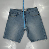 Avirex Denim Shorts - 40W 13L Light Wash Cotton