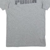 PUMA Mens Grey Graphic T-Shirt S Short Sleeve Crew Neck Sport Casual