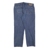 WRANGLER Mens Blue Regular Straight Denim Medium W38 L32 Zip Cotton Blend Jeans