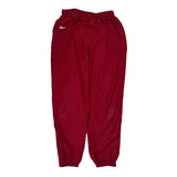Reebok Track Pants - Large Red Polyester