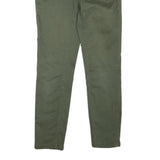CALVIN KLEIN JEANS Womens Regular Fit Skinny Green Denim W30 L26 Zip Cotton