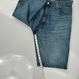 Levis Denim Shorts - 36W 12L Blue Cotton