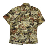 Van Heusen Floral Hawaiian Shirt - Medium Multicoloured Viscose