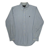 Ralph Lauren Striped Shirt - Medium Blue Cotton