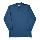 Dickies Long Sleeve T-Shirt - Medium Blue Cotton Blend