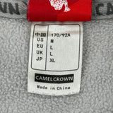 Camel Fleece Jacket - Large Grey Polyester