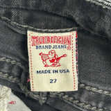 True Religion Skinny Jeans - 28W UK 8 Black Cotton Blend