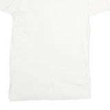 BVD Mens White Plain T-Shirt S Short Sleeve V-Neck Classic Comfort Basic