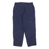 FJALLRAVEN Womens Polyester Blend Blue Regular Leg Trousers W32 L30 Outdoor