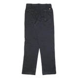 DICKIES Mens Regular Zip Cotton Blend Blue Workwear Trousers W30 L32