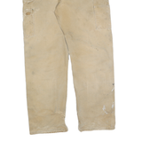 CARHARTT Mens Cotton Blend Beige Relaxed Straight Trousers W31 L32 Workwear