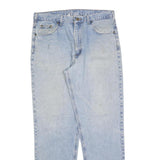 CARHARTT Mens Jeans Blue Relaxed Straight Denim Light W36 L32 Workwear