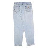 CARHARTT Mens Jeans Blue Relaxed Straight Denim Light W36 L32 Workwear