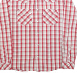 LEVI'S Mens Red & Beige Check Shirt M Western Style Casual Cotton Blend