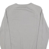 REISS Mens Grey Wool Blend Plain Crew Neck Basic Knit Jumper M Casual Comfort