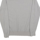 REISS Mens Grey Wool Blend Plain Crew Neck Basic Knit Jumper M Casual Comfort
