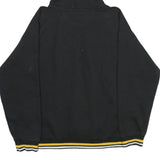 SELECTICAS Mens Black Zip Up Hoodie M SHCBW Logo Cotton Blend Casual Sweatshirt