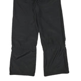 CONTEMPORARY Womens Black Relaxed Wide-Leg Trousers W30 L30 Polyester Blend Zip