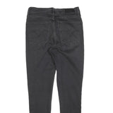 LEVI'S Womens Jeans Black Slim Skinny Denim W29 L30 Stud Embellished Zip