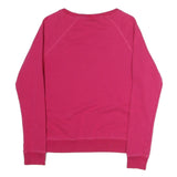 NIKE Womens Pink Sweatshirt Crew Neck S Cotton Blend Pullover Casual
