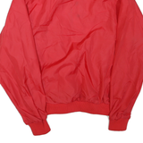 Mens Red Plain Casual Button Polyester Blend Jacket M Lightweight Outerwear