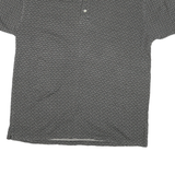 CANUON CREEK Mens Grey Polo Shirt M Cotton Blend Short Sleeve Patterned Casual