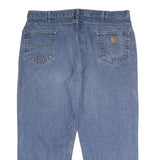 CARHARTT Mens Relaxed Blue Denim W44 L28 Cotton Jeans Zip Casual Workwear
