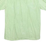 CEDARS SPORT Mens Green Silk Short Sleeve Shirt M Two Chest Pockets Lightweight