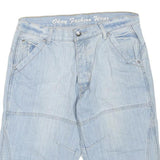 OKAY FASHION WEAR Mens Shorts Blue Casual M W34 Cotton Blend