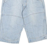 OKAY FASHION WEAR Mens Shorts Blue Casual M W34 Cotton Blend