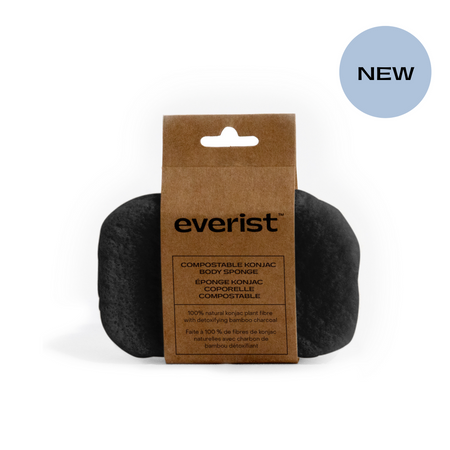 The Charcoal Compostable Konjac Body Sponge