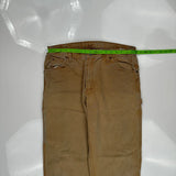 Dickies Carpenter Pants - 36W 33L Brown Cotton