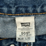 Levis 505 Jeans - 36W 30L Blue Cotton