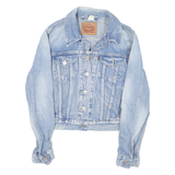 LEVI'S Womens Blue Denim Jacket S Cotton Classic Button Closure Stylish