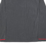 STARTER Mens Grey & Red Pullover Plain Crew Neck Basic Knit XL Sportswear Casual
