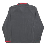 STARTER Mens Grey & Red Pullover Plain Crew Neck Basic Knit XL Sportswear Casual