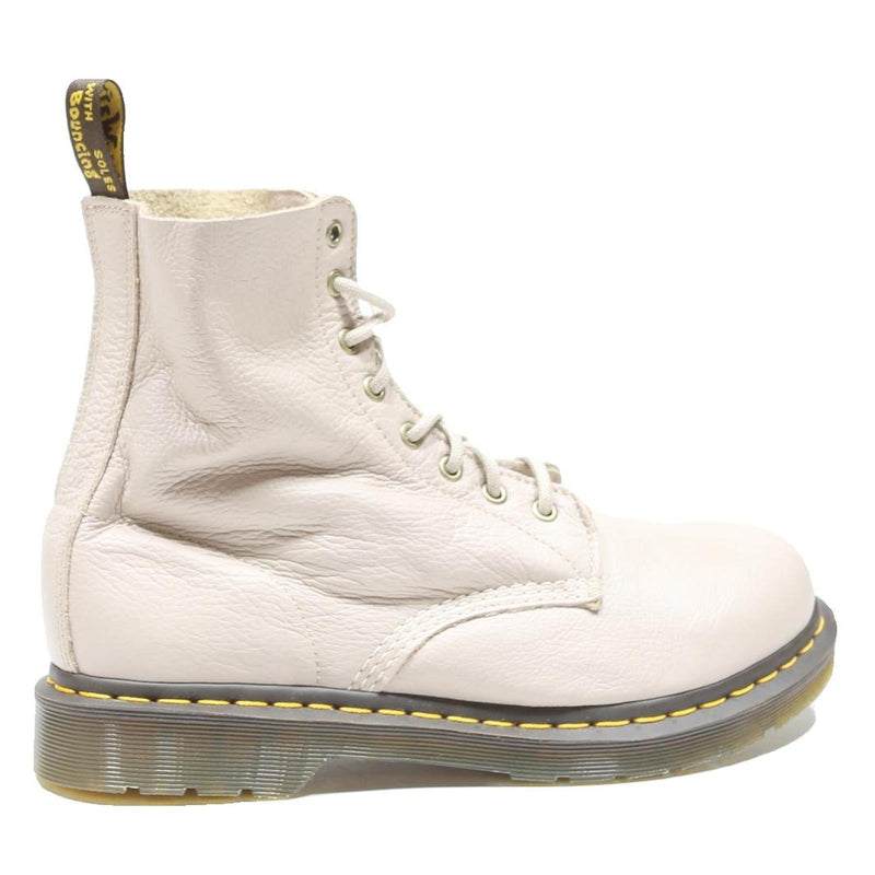 DR MARTENS 1460 Womens Lace-Up Boots White Leather UK 9 Durable Classic Style