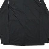 NIKE Womens Black & White Sports Team Track Jacket L Polyester Blend Zip