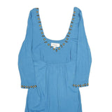 TEMPERLEY LONDON Womens Blue Day Jersey Plain Long Sleeve Knee Length UK 12