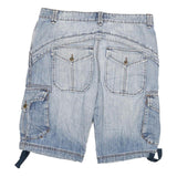 O'NEILL Mens Shorts Blue Cargo Regular 2XL W36 Light Wash Cotton Blend