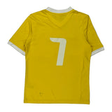 Age 15-16 Brantford Galaxy Youth Adidas Football Shirt - XL Yellow Polyester