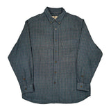 Woolrich Checked Flannel Shirt - Large Blue Cotton