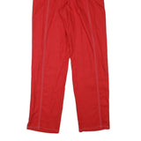CITY LIFE Womens Viscose Blend Red Regular Straight Trousers W26 L31 Stylish Zip