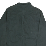 DICKIES Mens Black Cotton Shirt L Workwear Button Down Long Sleeve Utility