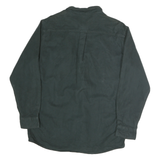 DICKIES Mens Black Cotton Shirt L Workwear Button Down Long Sleeve Utility