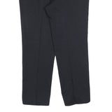 KINGFIELD Mens Wool Blend Navy Relaxed Straight Trousers W36 L30 Formal Smart