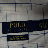 Polo By Ralph Lauren Checked Shirt - XL White Cotton