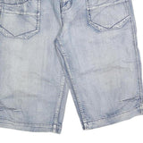 SOUTHERN Mens Shorts Blue Casual L W36 Cotton Blend Lightweight Stylish