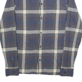 ALL SAINTS Mens Blue & White Check Shirt XS Classic Cotton Casual