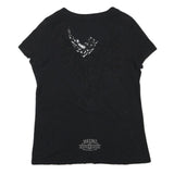 HARLEY DAVIDSON Mens Black Graphic T-Shirt XL Short Sleeve V-Neck Cotton Blend